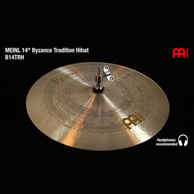 Meinl Byzance Jazz Tradition Hi Hat Cymbals 14" image 10