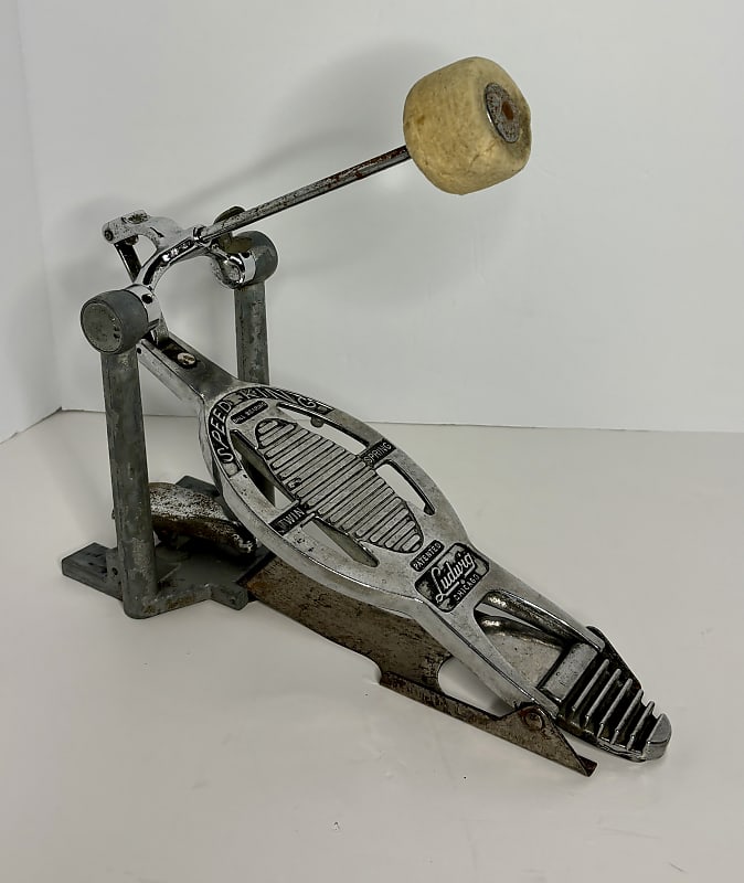 Ludwig No. 201 Speed King Bass Drum Pedal 1958 - 2000 - Silver image 1