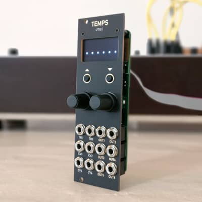 TEMPS Utile / Clockwork / 8HP / Eurorack Modular / Matte Black & Gold Panel image 1