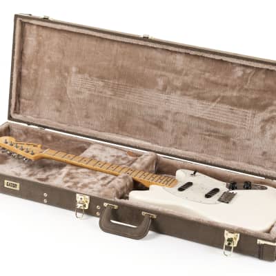Gator GW-ELECT-VIN Electric Guitar Deluxe Wood Hard Case Vintage Brown image 2