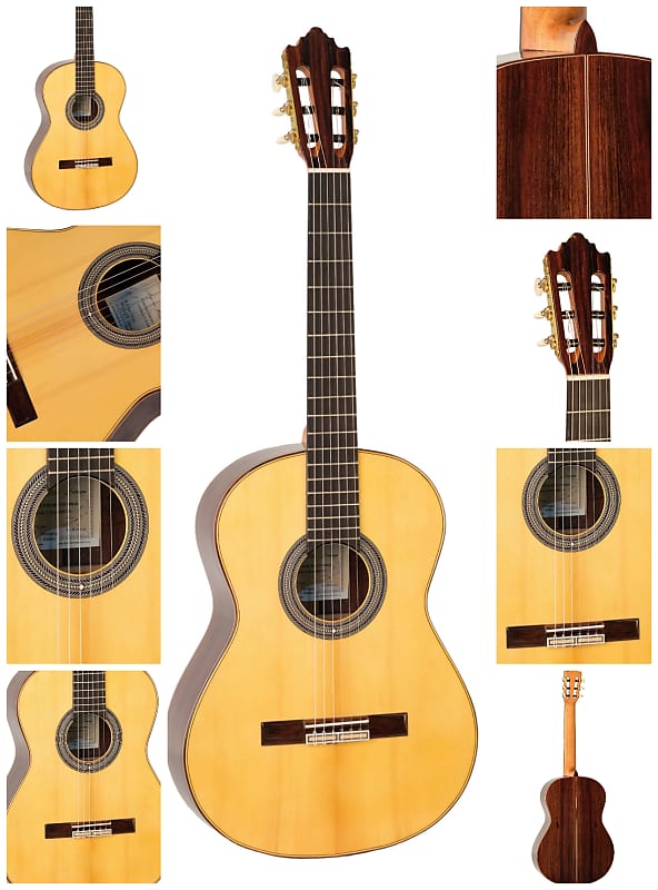 Immagine Guitarra clásica Ayman Bitar profesional de Palo Santo de la India y Pino-Abeto especial. - 1