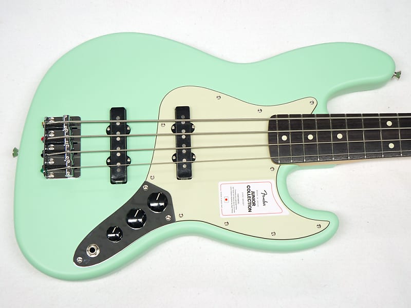 Fender Made in Japan Junior Collection Jazz Bass RW 2022 Satin Surf Green  (KM4164)