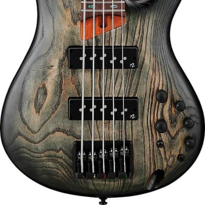 Ibanez SR605E SR Standard 5-String Bass Guitar, Black Stained Burst image 2