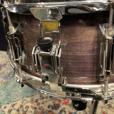Russ McKinnon's, Tower of Power Remo 13x5.5" Custom Snare Drum 1980's - Purple Stain image 10