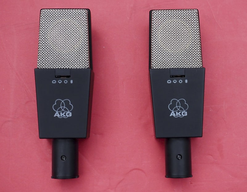 Pair of AKG C414 BULS MultiPattern Large Diaphragm Reverb
