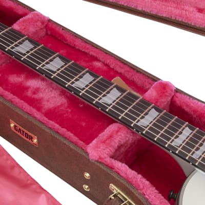 Gator Cases - GW-LP-BROWN - Gibson Les Paul® Guitar Deluxe Wood Case, Brown image 6