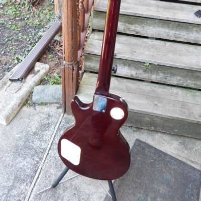 Gamma Single cutaway style guitar Japan 1970's 1970's cherry sunburst image 10