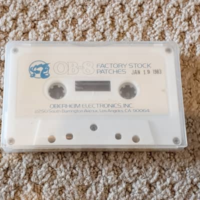 Original Vintage Oberheim OB-8 Factory Patches Cassette