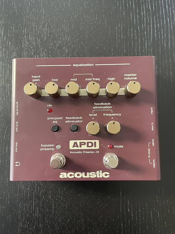 Acoustic A Series Acoustic Instrument Preamp and DI Pedal Reverb