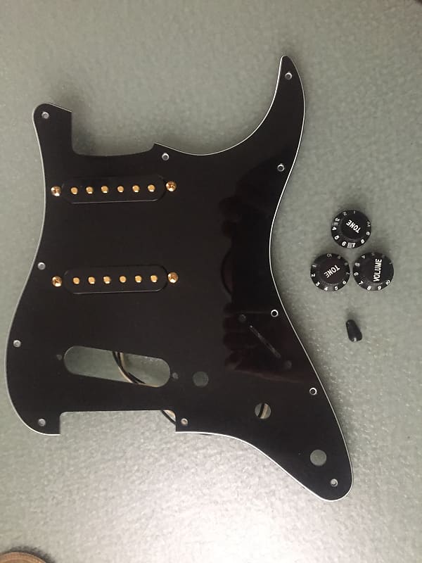 DiMarzio True Velvet pair for strat with pickguard and knobs Reverb