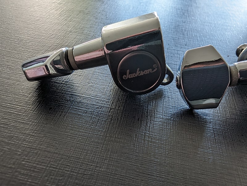 Jackson Guitar Tuners 7 String Inline Reverse Chrome Reverb