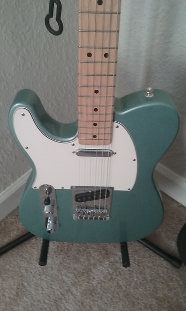 Fender Telecaster Left Handed MINT Cyan Blue Mex Changed to Classic Tele PU s