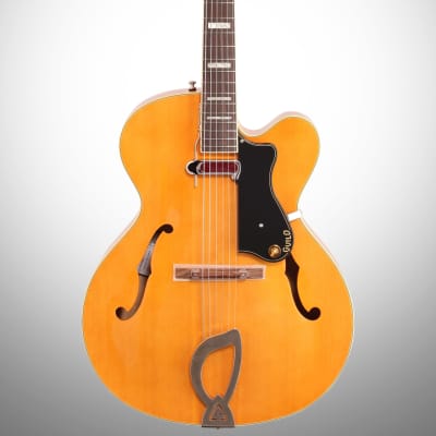 Guild A-150 Savoy Hollowbody Electric Guitar (with Case), Blonde image 2