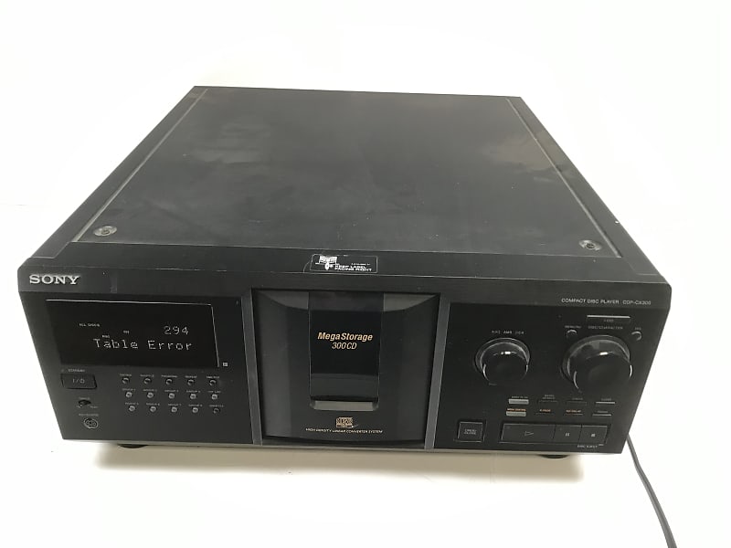 SONY CDP-CX300 Mega Storage 300 CD Compact Disc Player  			