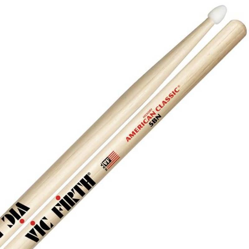 Photos - Drumsticks Vic Firth American Classic 5BN Nylon Tip Drum Sticks Standard Standard new 