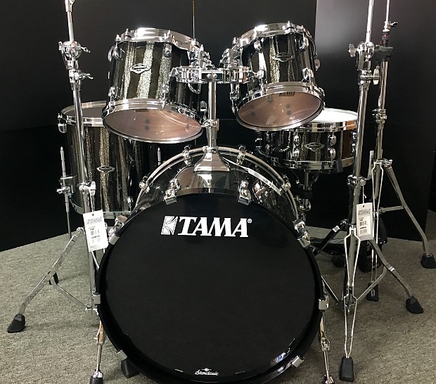 Tama Starclassic Performer B/B Black Clouds  Silver Linings  4 piece shell kit w/ matching snare image 1