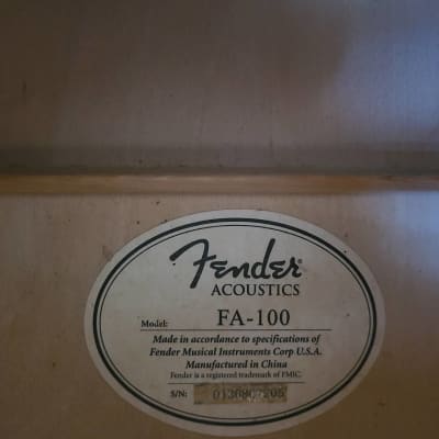 Fender FA-100 acoustic guitar - natural image 12