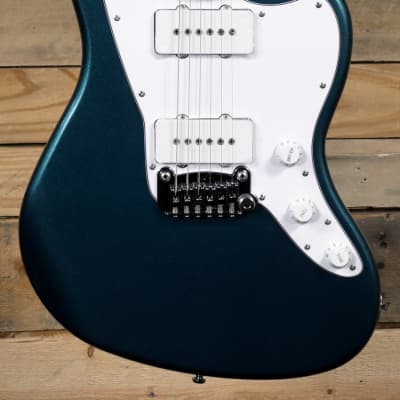 G&L Tribute Doheny Electric Guitar Emerald Blue Metallic image 2