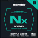 NX 5-String Extra Light Bass Strings - Premium Nickel Bass Guitar Strings, NX540
