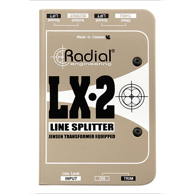 Radial LX-2 Passive Line-Level Splitter image 1