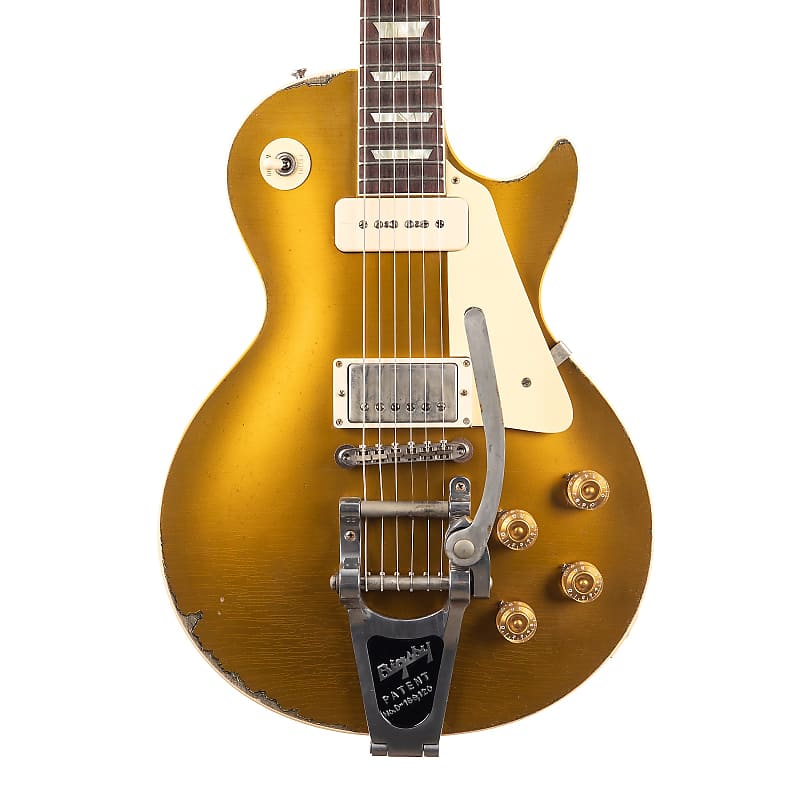 Gibson Custom Shop Murphy Lab Sergio Vallin '55 Les Paul Goldtop with Bigsby image 2