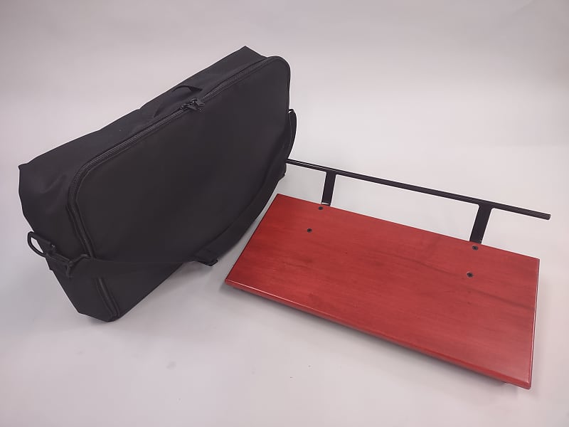 Packard Pedal Boards 12"x 24" Matte Red Maple Slanted Pedal Board - Transparent Red Matte image 1