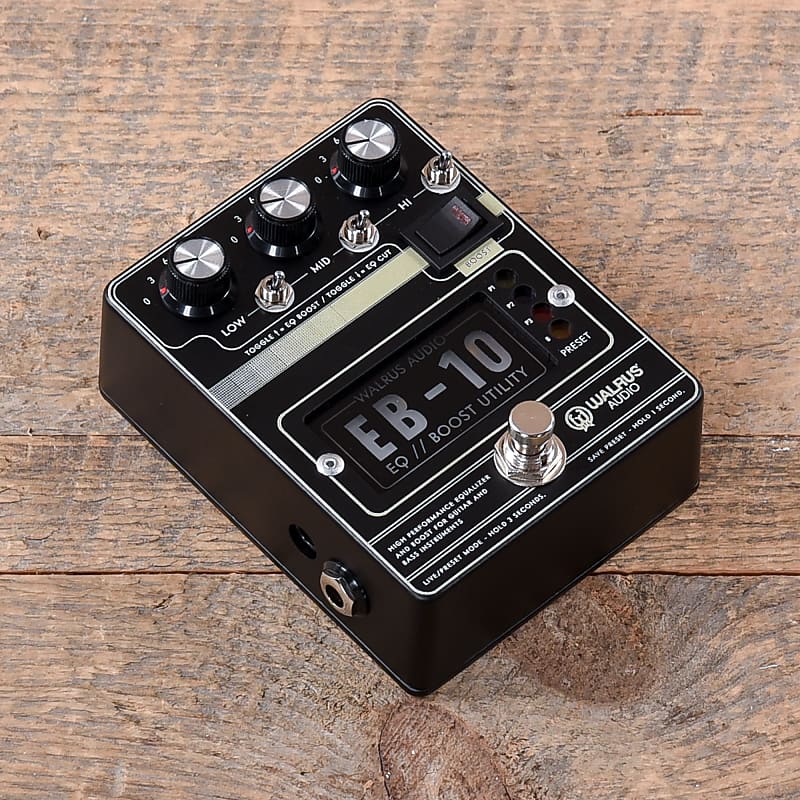 Walrus Audio EB-10 Preamp/EQ/Boost Black