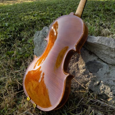 Handmade Soloist level Violin, 2022 Dark Brown, Built in USA by Crow Creek Fiddles image 7