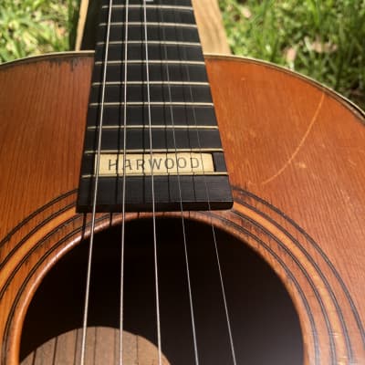 Antique Early 1900's Harwood Concert Acoustic Guitar - Project - UPDATED image 3