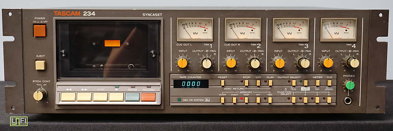 Tascam Syncaset 234 80's 4 Track Rack Multitrack Cassette Tape