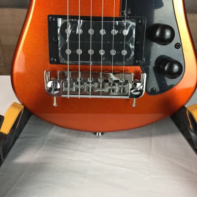 Hofner Shorty HCT-SH Travel Size Guitar Orange Metallic with Gig Bag, Brand New, Free Ship, 186 image 5