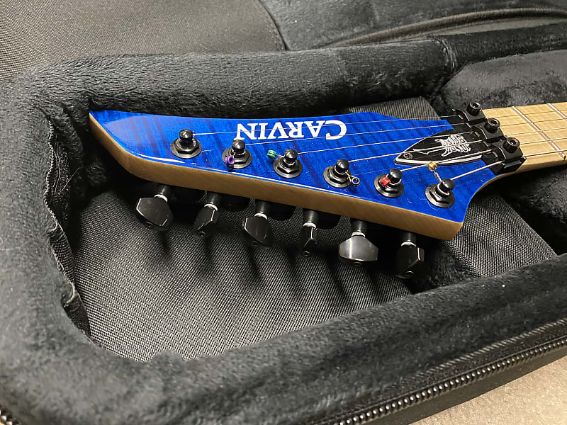Carvin JB200C - Jason Becker Sapphire Blue with Kiesel | Reverb