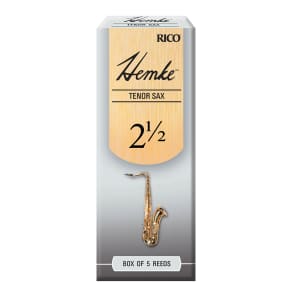 Rico RHKP5TSX250 Hemke Tenor Saxophone Reeds - Strength 2.5 (5-Pack)