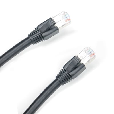 Elite Core SUPERCAT5E-S-RR 3' Ultra Durable Shielded Tactical CAT5E Terminated Both Ends with Booted RJ45 Connectors image 1
