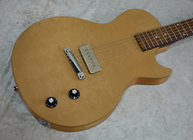 Masonite single cut electric guitar with Epiphone neck and P13 style pickup