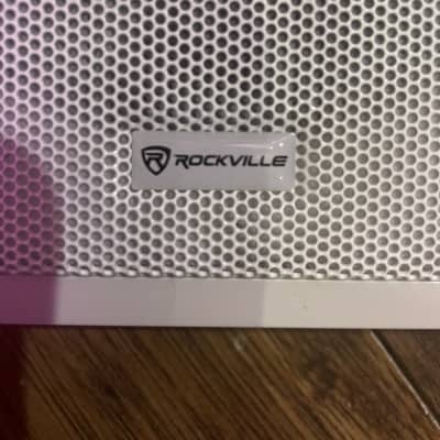 Rockville RockSlim 70W White Wall Speakers image 2