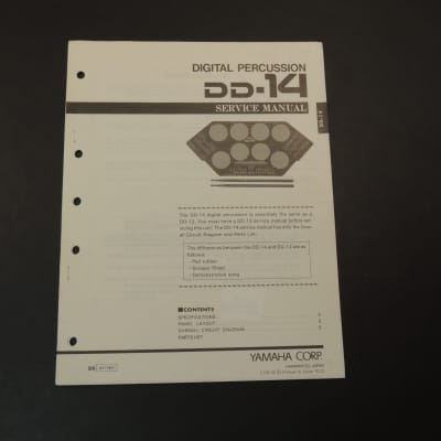 Yamaha DD-14 Service Manual [Three Wave Music]