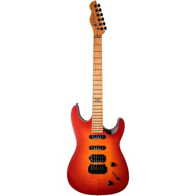 Chapman ML1 Pro Hybrid Electric Guitar Phoenix Red Gloss image 3