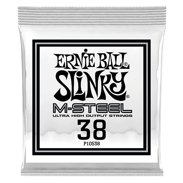 Ernie Ball P10538 .038 M-Steel Wound Electric Guitar Strings (6-Pack) image 1