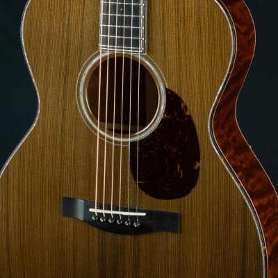 Santa Cruz OM-45 Renaissance Cedar and ‘The Tree’ Mahogany Custom with Japanese Awabi Pearl NEW image 8