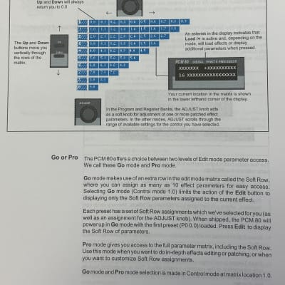 Original Lexicon PCM 80 Owner’s & Dual FX Algorithm - TWO Manuals image 8