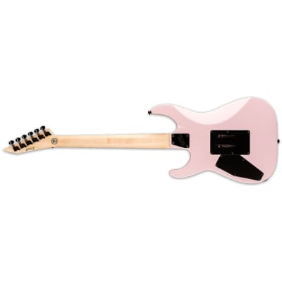 ESP LTD MIRAGE DELUXE '87 Guitar, Macassar Ebony Fretboard, Pearl Pink image 3