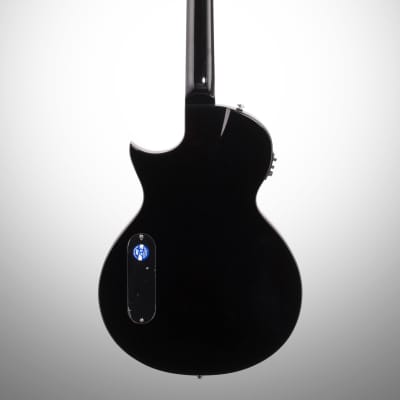 ESP LTD TL-6 Thinline 6 Acoustic-Electric Guitar, Black image 5