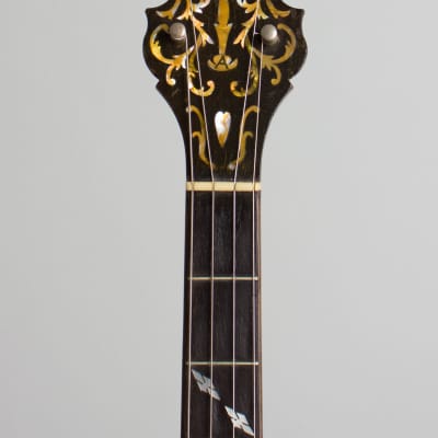 Bruno Royal Artist Style A Tenor Banjo, made by Wm. Lange (1926), original black hard shell case. image 5