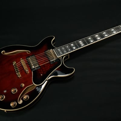 Ibanez AM153QADBS AM Artstar 6str Electric Guitar w/Case - Dark Brown Sunburst 448 image 7