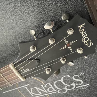 Knaggs Chena Silver Sparkle Burst Hollow Body Electric Guitar image 13