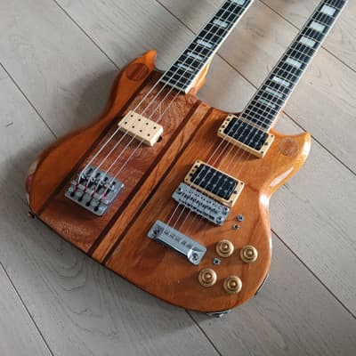 Hoyer Double Neck Bass and Guitar 1970s - Natural image 16