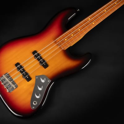 2010 Fender USA Jaco Pastorius Artist Series Signature Fretless Jazz Bass RW - 3-Color Sunburst | OHSC image 21