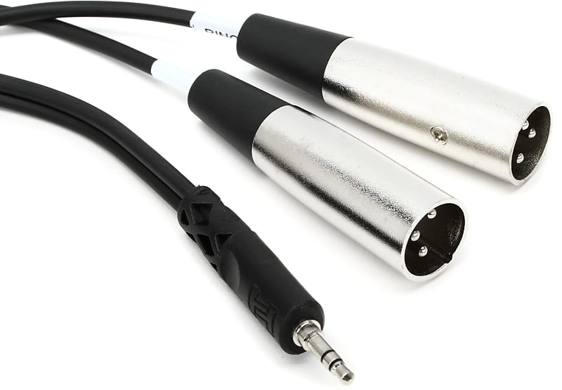 Hosa CYX-403M Stereo Breakout Cable - 3.5mm TRS Male to Dual XLR3 Male - 9.8 foot image 1
