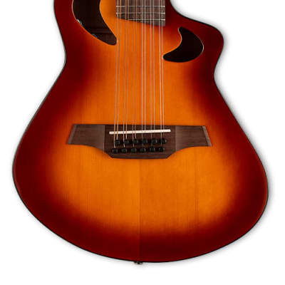 Veillette Avante Gryphon 12 String High Acoustic Electric Guitar Sunburst with Soft Case image 2